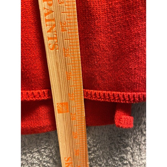 Nebraska Cornhuskers Women XL Red White Cotton Knit Sweater Hoodie - Picture 5 of 7